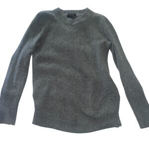 Rag & Bone 100% Cashmere Sweater Gray Crewneck Luxury Minimalist Soft Knit sz S